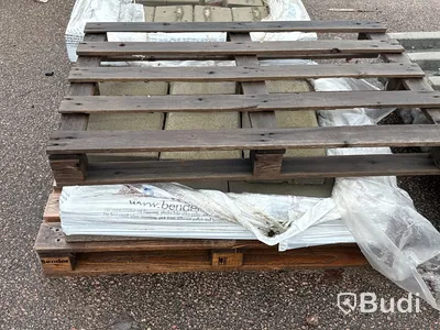 Stort parti marksten, skiffer, gatsten, gravstensmaterial etc.