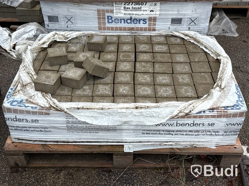 Stort parti marksten, skiffer, gatsten, gravstensmaterial etc.