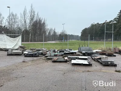 Stort parti marksten, skiffer, gatsten, gravstensmaterial etc.