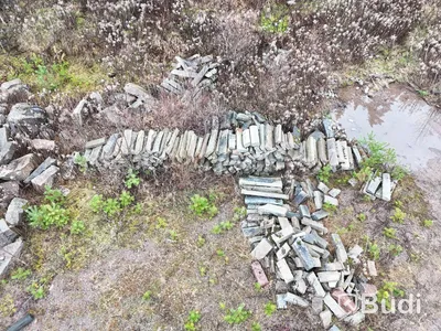 Stort parti marksten, natursten, gatusten & råmaterial till gravstenar