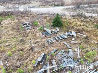 Stort parti marksten, natursten, gatusten & råmaterial till gravstenar