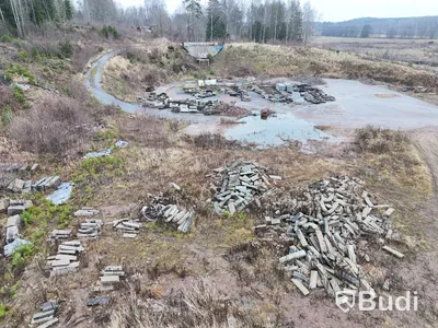 Stort parti marksten, natursten, gatusten & råmaterial till gravstenar