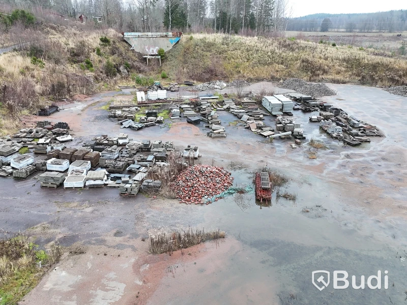 Stort parti marksten, natursten, gatusten & råmaterial till gravstenar