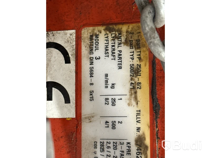 Kättingtelfer Sonolift | 500 kg