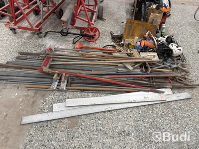 Parti handverktyg och redskap