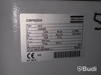 Kompressor Atlas Copco GA15 FF | 32698h | 2004