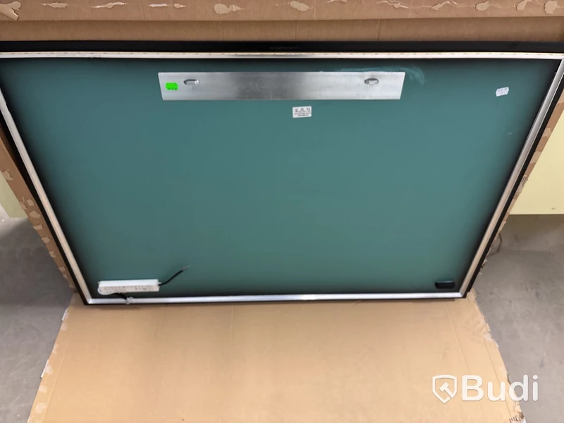 SPEGEL CAMARGUE GRYNING LED SVART 120X80CM