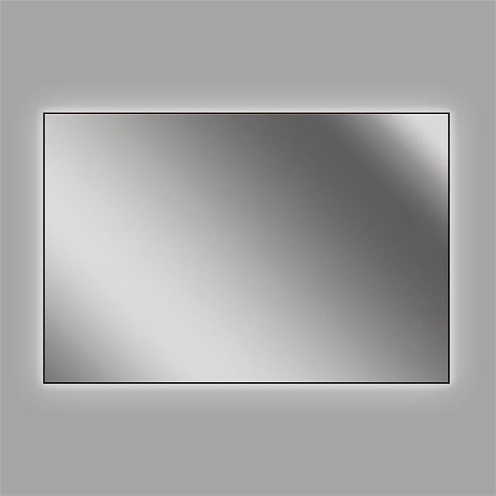 SPEGEL CAMARGUE GRYNING LED SVART 120X80CM