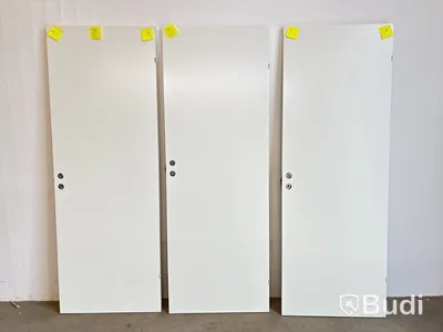 3 st. INNERDÖRR SOLID ELEMENTS GAMMAL STANDARD SLÄT VIT 8X21