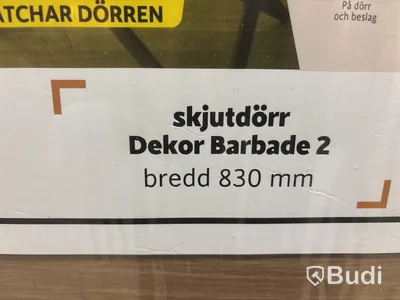 SKJUTDÖRR OPTIMUM BARBADE MED SOFTCLOSE 2040X830MM TRÄ