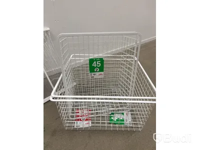 BACKSTATIV ELFA MESH 45/74 VIT inkl. extra trådbackar i olika storlekar