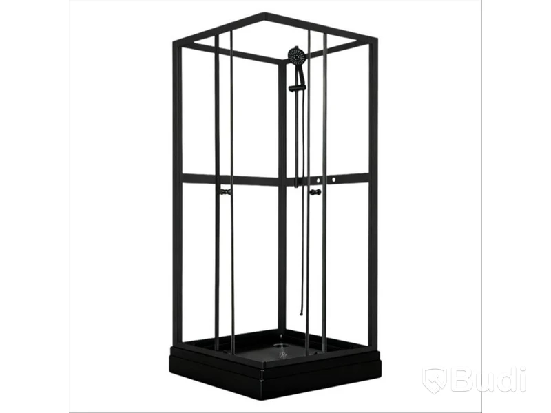 DUSCHKABIN SUNWIND JASMINE 90X90X195 CM SVART