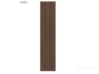 7 ST. AKUSTIKPANELER BAUHAUS, VALNÖT, 2400X520X18 MM