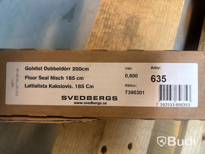 GOLVLIST SVEDBERGS RAK 185 cm