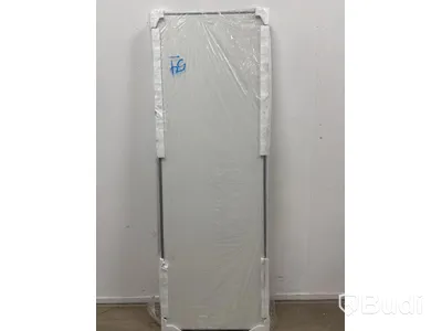 SKJUTDÖRR 1530X2355MM VIT/LJUSGRÅ 2-PACK