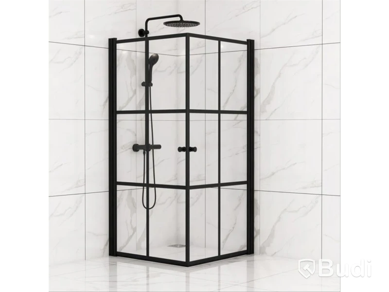 DUSCHHÖRNA SUNWIND TIANA SPRÖJS 80X80CM SVART