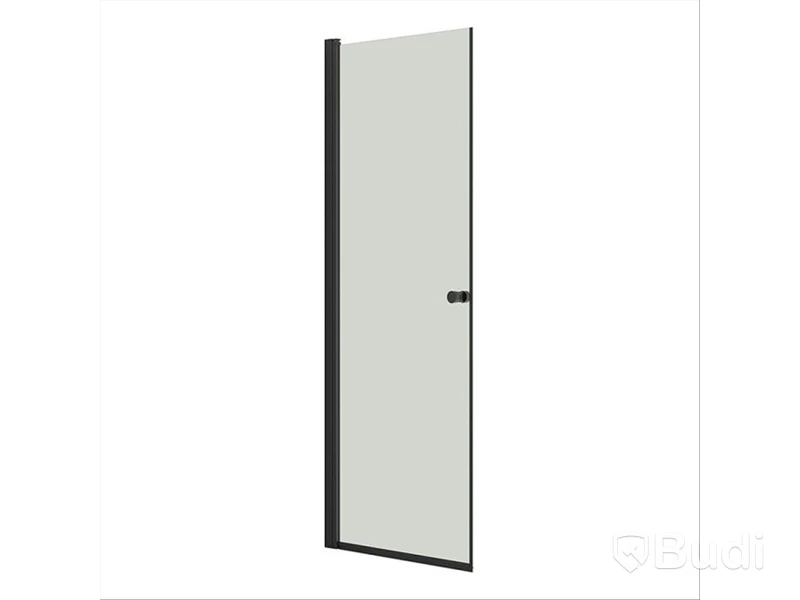 DUSCHDÖRR SCANBAD FLEXI SLAGDÖRR SVART/KLAR 80CM