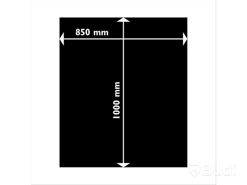 GOLVPLÅT ADURO REKTANGULÄR 850X1000MM SVART