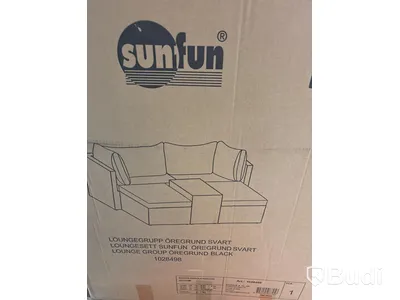 LOUNGEGRUPP SUNFUN ÖREGRUND, SVART, KONSTROTTING, SVART