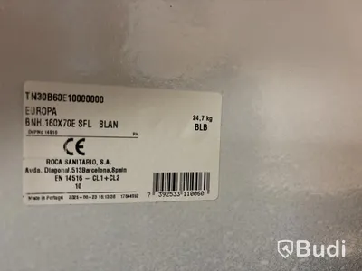 BADKAR ROCA SANITARIO EMALJ 160 CM,  STANDARD,