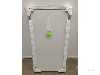 SKJUTDÖRR FÖR SNEDTAK 1200X1200MM VIT/LJUSGRÅ 2-PACK