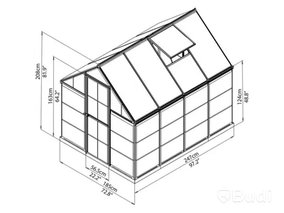 VÄXTHUS CANOPIA HYBRID ALUMINIUM 4,6M²