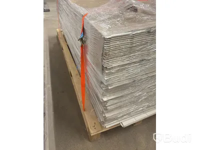 Parti med VÄGGPANEL SMARTPANEL BOMULL SKYGGE VIT 6X620X2390 MM 121 M2