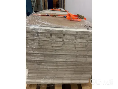 Parti med VÄGGPANEL SMARTPANEL BOMULL SKYGGE VIT 6X620X2390 MM 121 M2