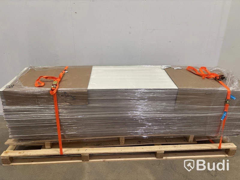 Parti med VÄGGPANEL SMARTPANEL BOMULL SKYGGE VIT 6X620X2390 MM 121 M2