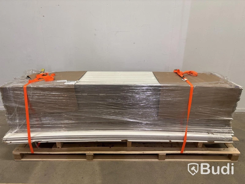 Parti med VÄGGPANEL SMARTPANEL BOMULL SKYGGE VIT 6X620X2390 MM 121 M2