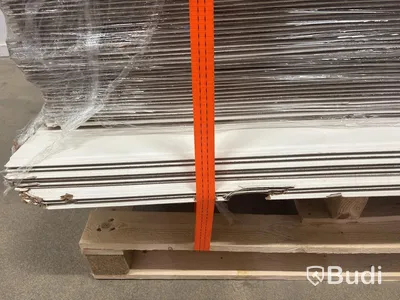 Parti med VÄGGPANEL SMARTPANEL BOMULL SKYGGE VIT 6X620X2390 MM 121 M2