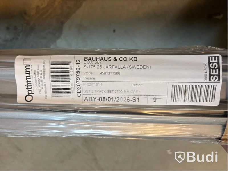 (NEW) CEILING & FLOOR TRACK REGALUX VERSION 2 2700MM GREY