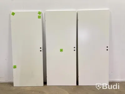 3 st. INNERDÖRR SOLID ELEMENTS GAMMAL STANDARD SLÄT VIT 9X21