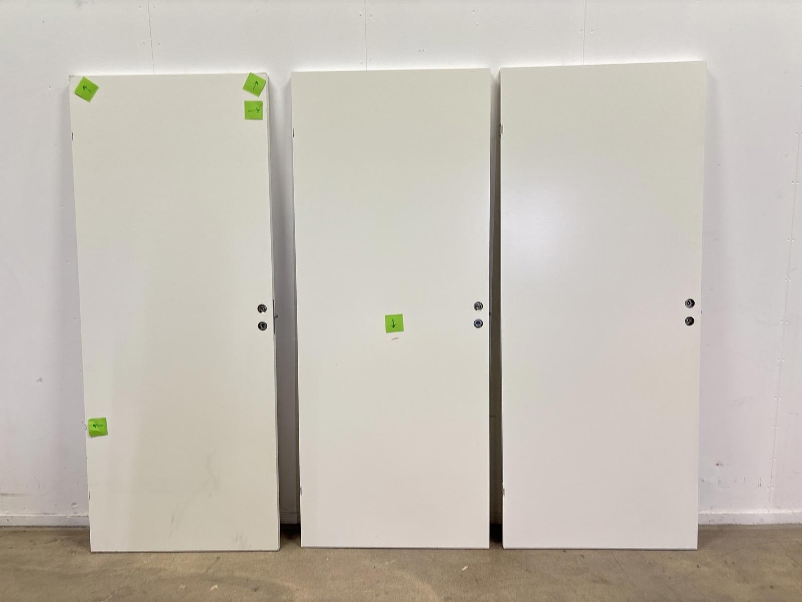 3 st. INNERDÖRR SOLID ELEMENTS GAMMAL STANDARD SLÄT VIT 9X21