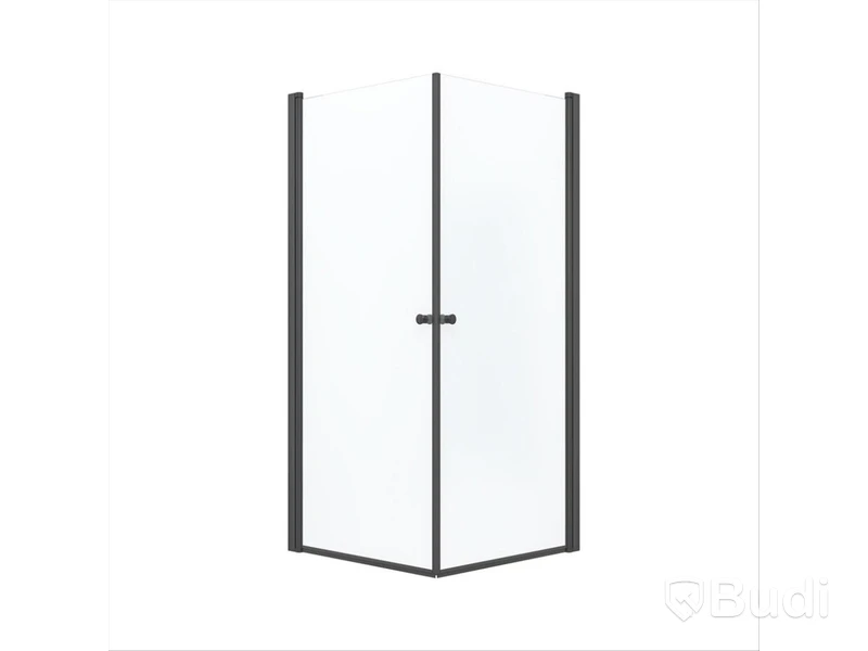 DUSCHHÖRNA RIVA SAGA SQUARE 80X80CM SVART