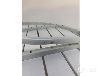 MATGRUPP SUNFUN VARBERG BORD INKL. 4 ST. STAPELSTOLAR VIT