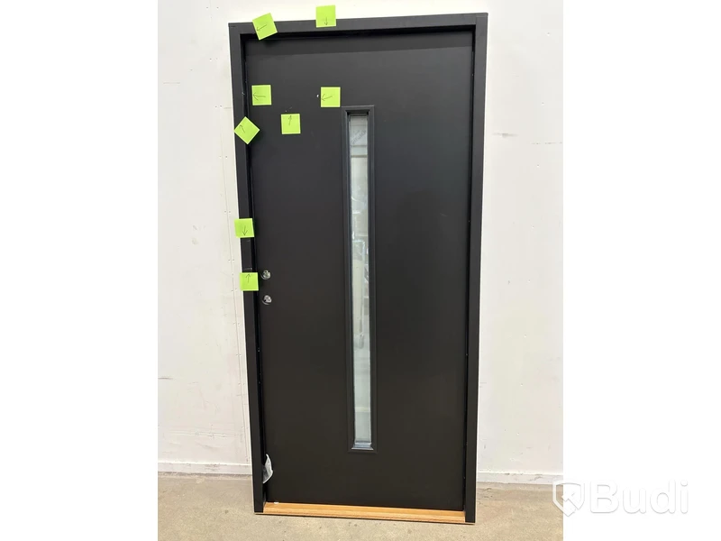 YTTERDÖRR SOLID ELEMENTS VÄXJÖ M10X21 VÄNSTER SVART