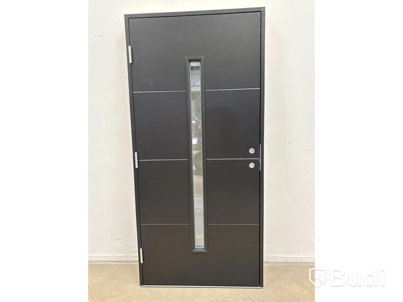YTTERDÖRR SOLID ELEMENTS VÄXJÖ M10X21 VÄNSTER SVART