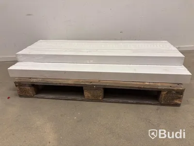 16 st. LIMTRÄSTOLPE PALMAKO VITMÅLAD 7X7X130 CM