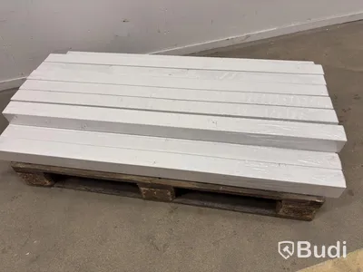 16 st. LIMTRÄSTOLPE PALMAKO VITMÅLAD 7X7X130 CM