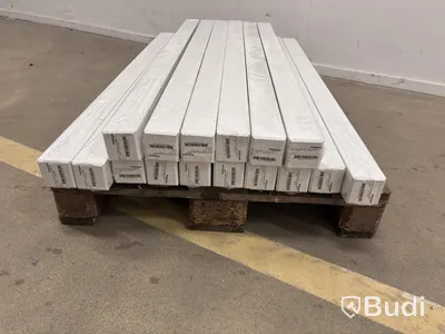 16 st. LIMTRÄSTOLPE PALMAKO VITMÅLAD 7X7X130 CM