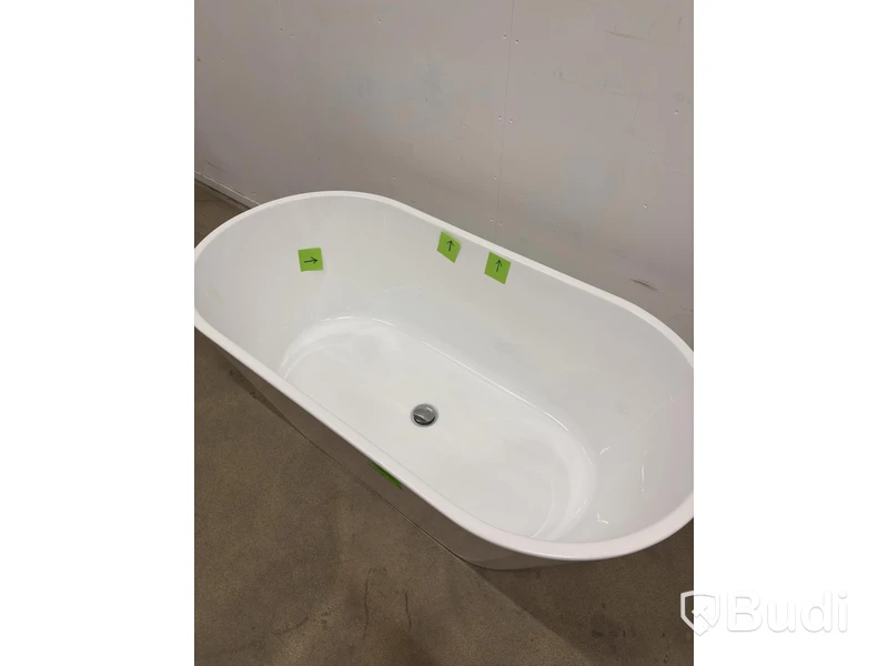 BADKAR RIVA EMMA FRISTÅENDE 150 CM VIT