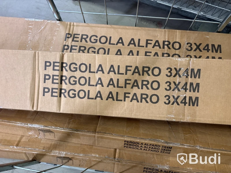 Pergola Sunfun, Alfaro 3x4m inkl. vägg.