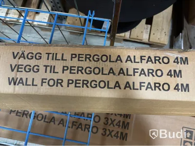 Pergola Sunfun, Alfaro 3x4m inkl. vägg.