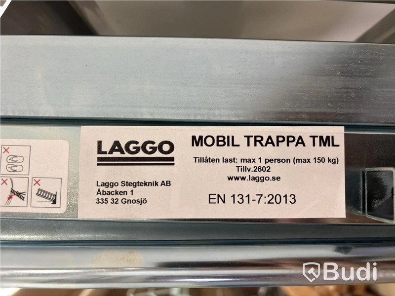 TRAPPA LAGGO MED LEJD 8-STEG 1,6M