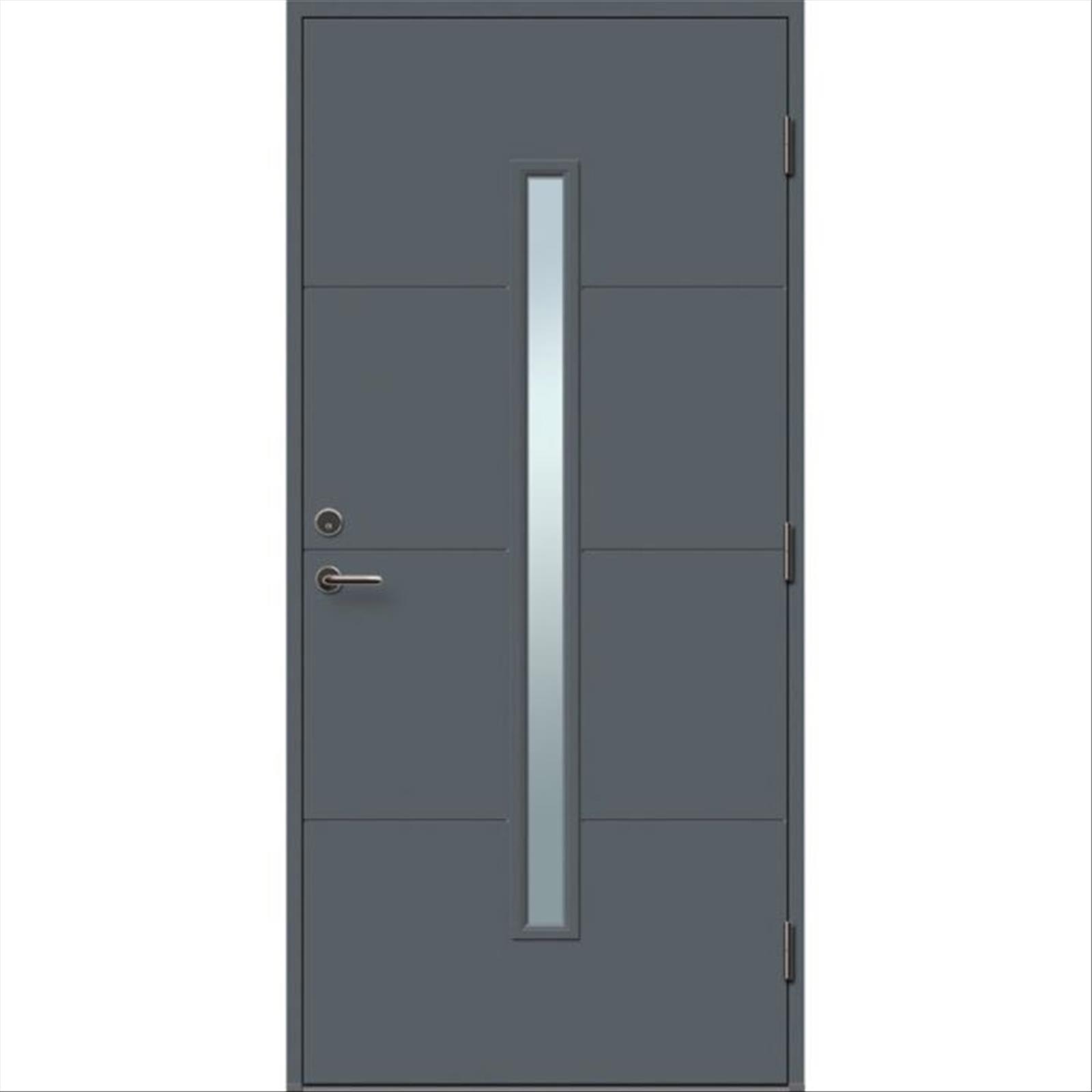 YTTERDÖRR SOLID ELEMENTS VÄXJÖ M10X21 HÖGER ANTRACIT