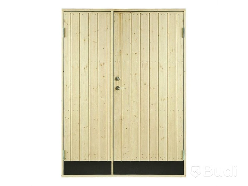 KALLFÖRRÅDSDÖRR VIBOSTUGAN 13X20 RAK PANEL 10° DUBBELDÖRR