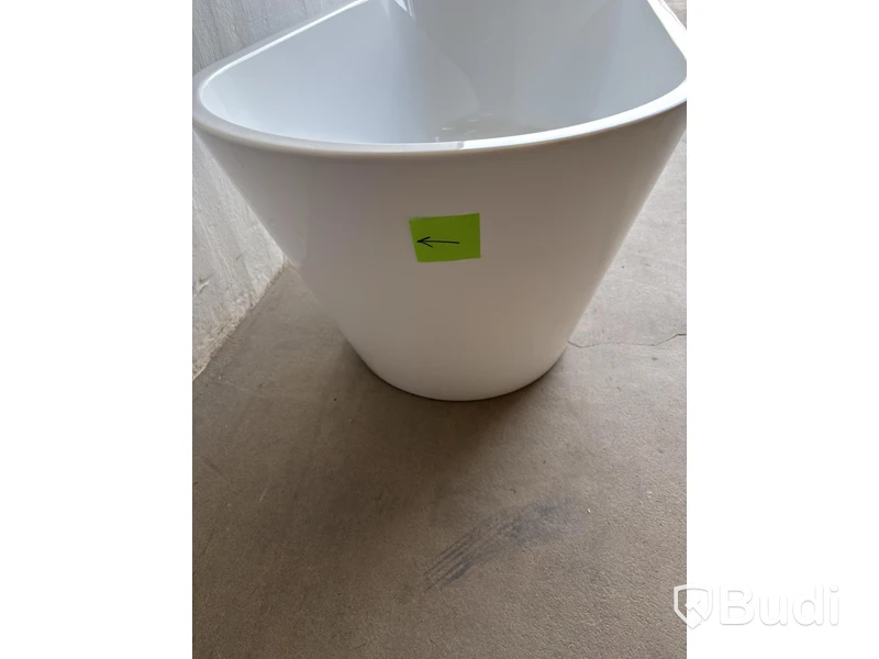 BADKAR RIVA EMMA FRISTÅENDE 160CM VIT