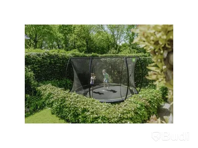 STUDSMATTA EXIT TOYS SILHOUETTE INGROUND SKYDDSNÄT Ø427CM SVART