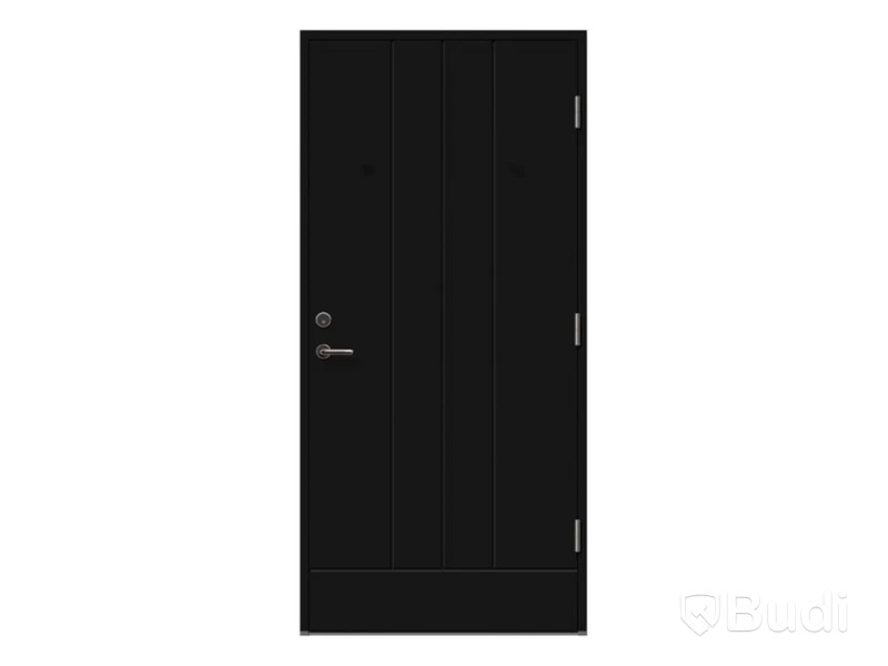 YTTERDÖRR SOLID ELEMENTS YSTAD 10X21 VÄNSTER SVART